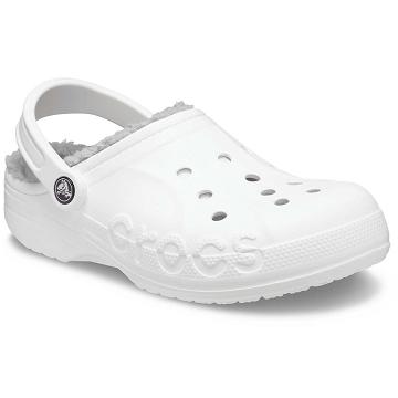 Crocs Baya Lined Men's Clogs White | Australia 0775XYUF